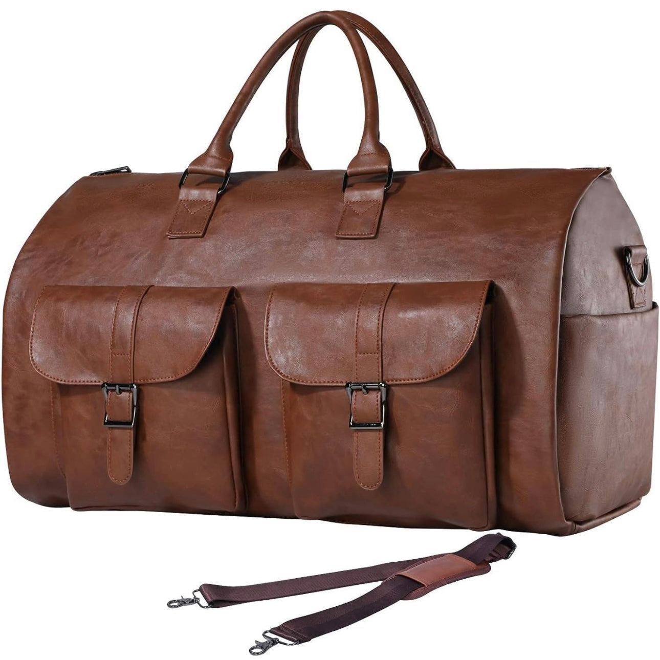 Aivion™ leather duffle bag